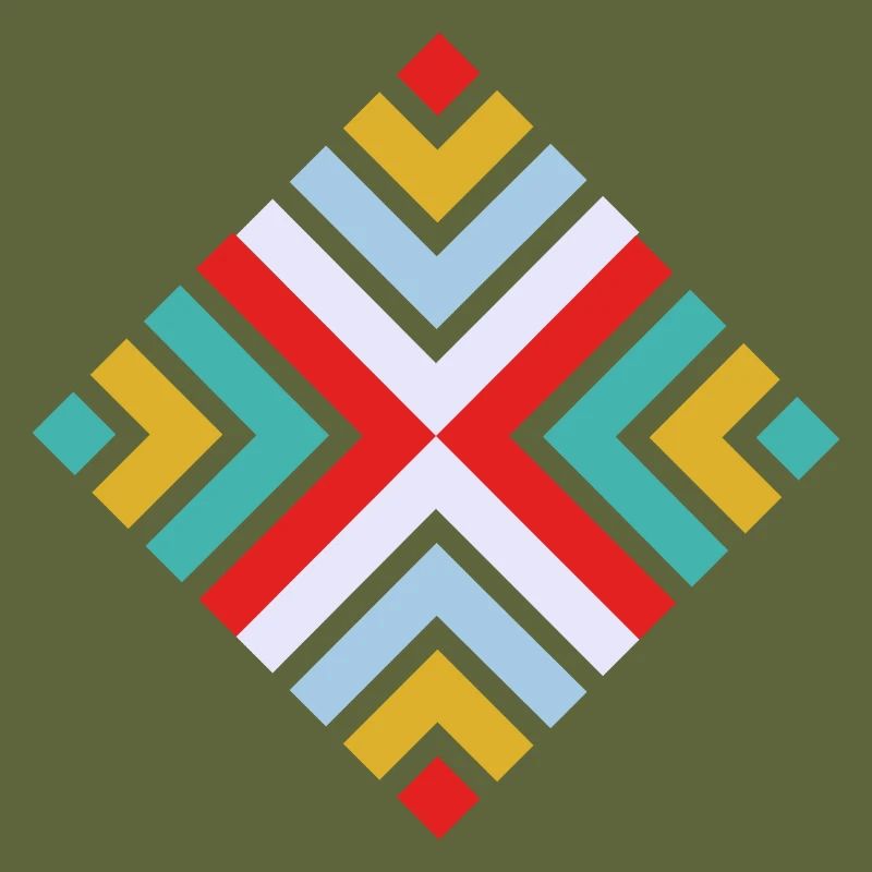 Folk geometric pattern