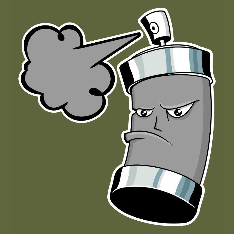 Pulvérisation de bombe graffiti avec spray