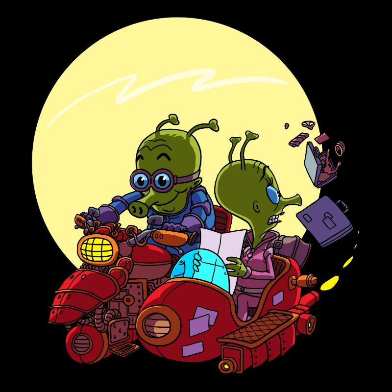 Aliens in sidecar