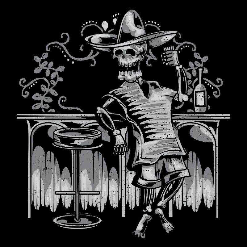 Drinking Skeleton - Halloween