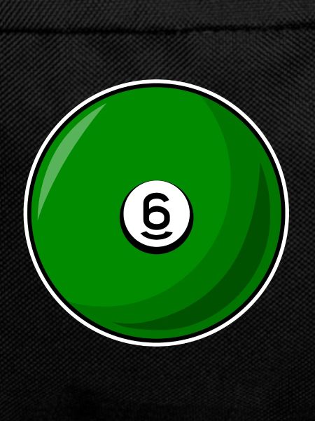 Billardkugel 6 grün Billard sechs
