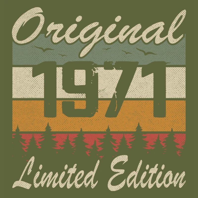 Vintage Geburtstag Original Geschenkidee 1971