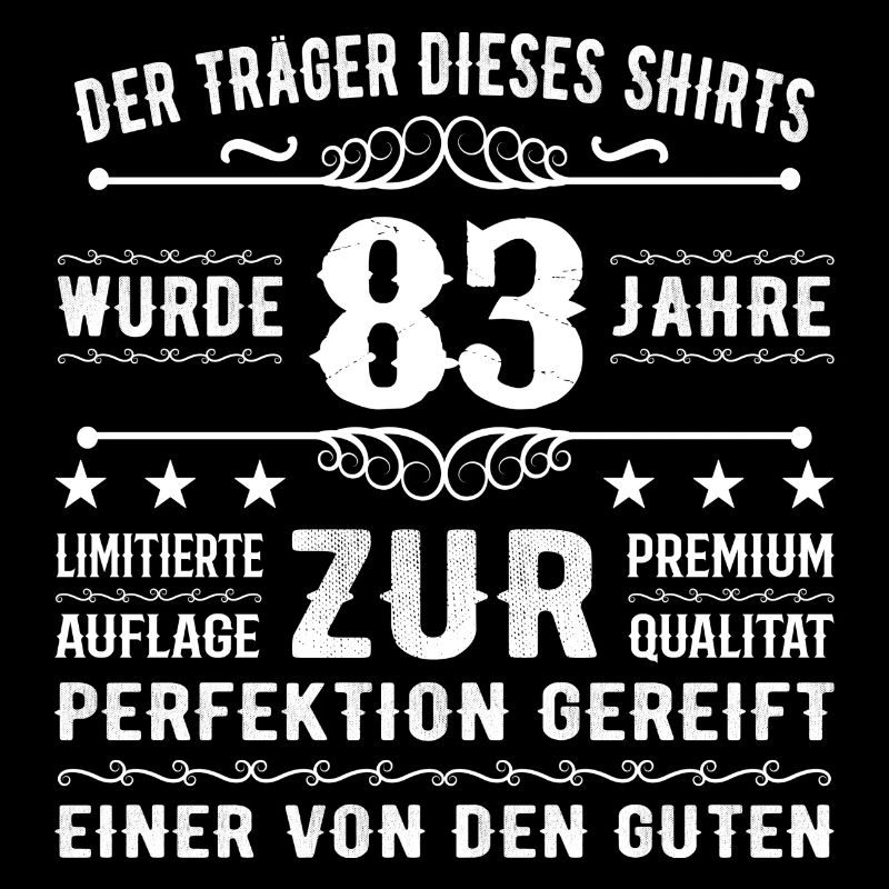 83 Jahre Geschenkidee zum 83 - Geburtstag