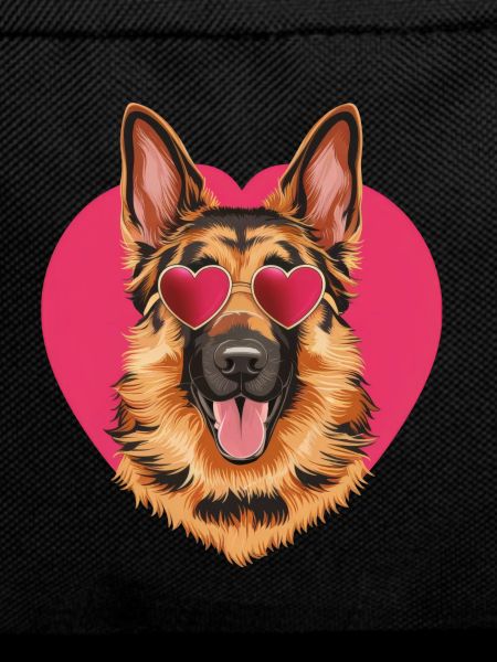Cool German Shepherd with sunglasses