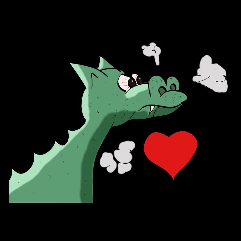 Drache mit Herz
