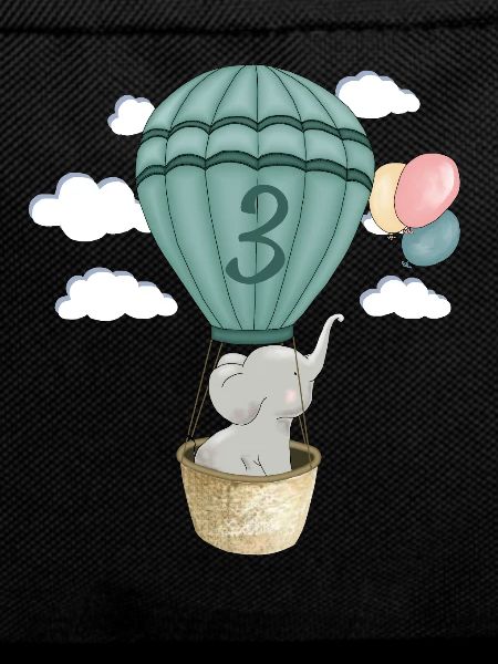 Balloon Baby Elephant 3rd Birthday