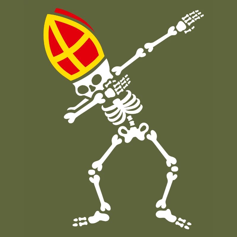 Dab Sinterklaas dab skeleton Saint dabbing dabbing