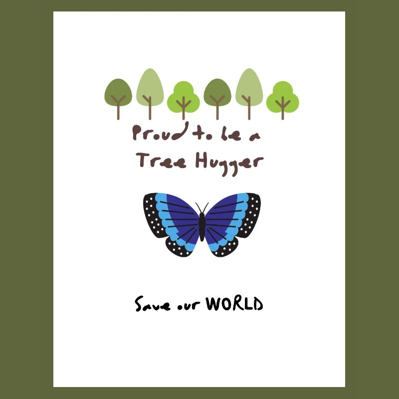 Proud to be a Tree Hugger gift present idea