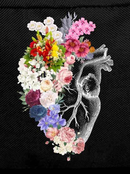 Floral Anatomical Heart