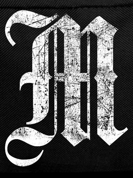 Tshirt alphabet initial M