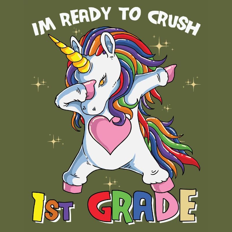 Ich bin bereit, Regenbogenmädchen Jungen der 1. Klasse zu zerquetschen