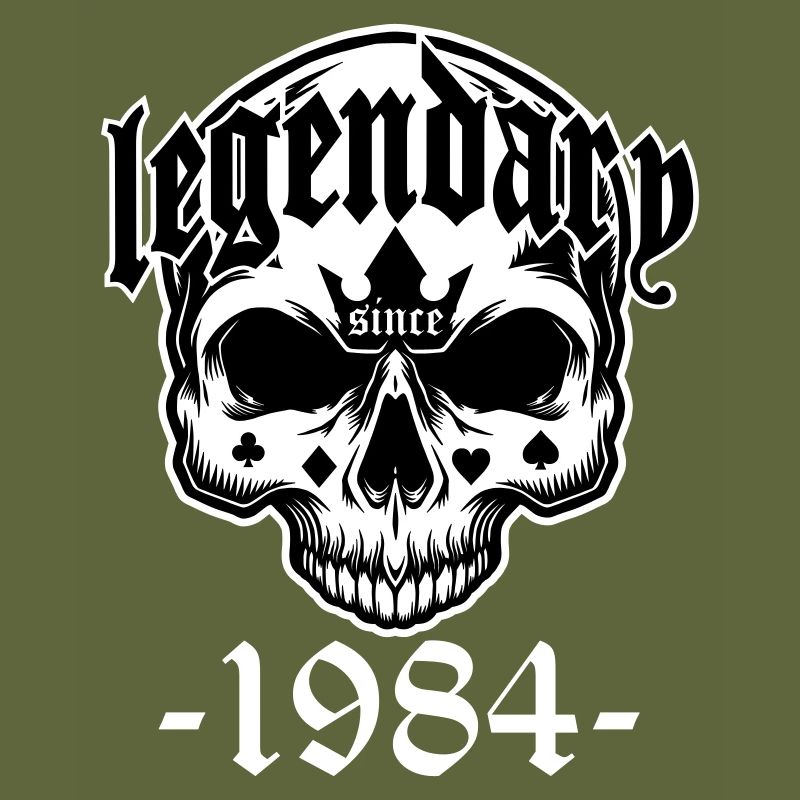Legendary since 1984 - Skull | Colors can be changed