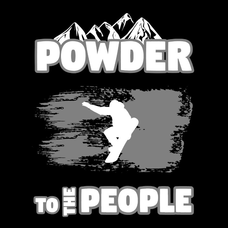 snowboard powder people