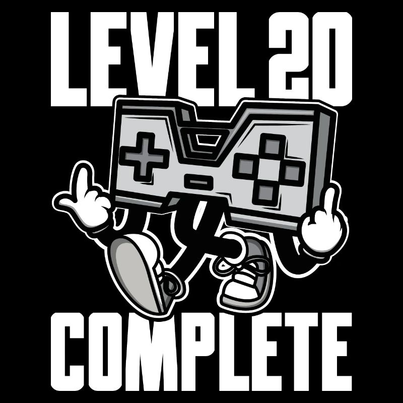 Niveau 20 Cadeau d’anniversaire complet 20 ans