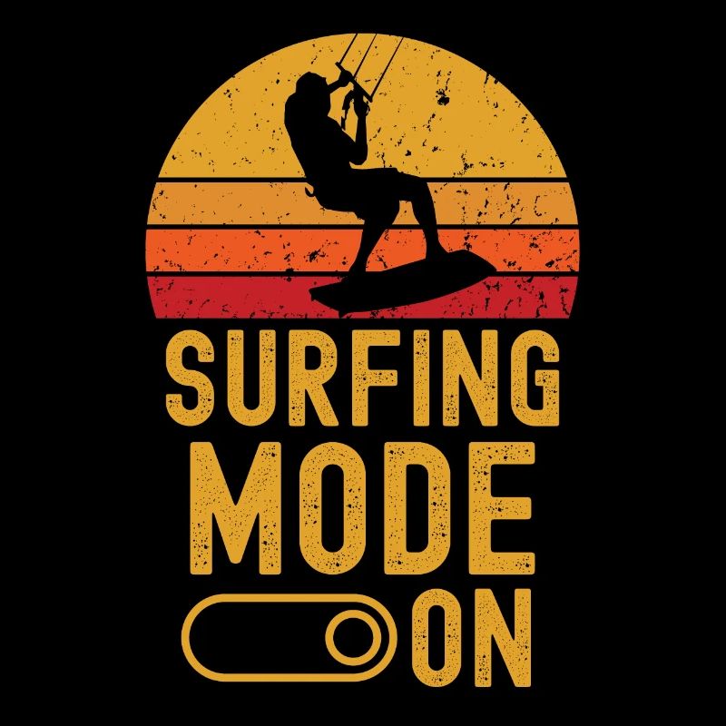 Kitesurf Mode sur rétro vintage