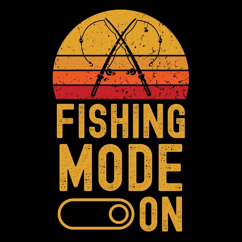 Mode pêche sur rétro vintage
