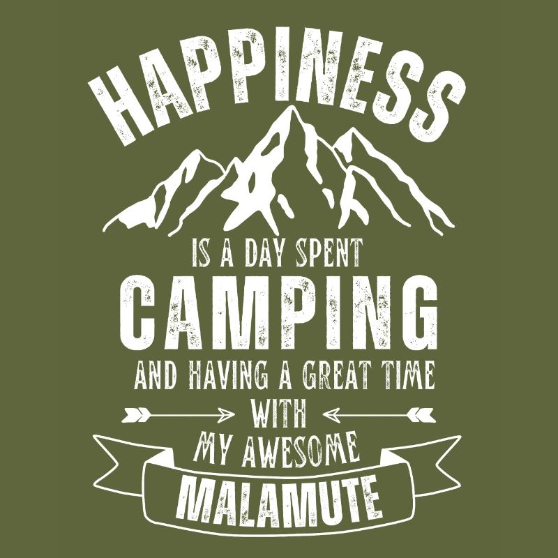 Camping and Malamute