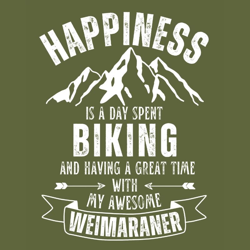 Cycling and Weimaraner