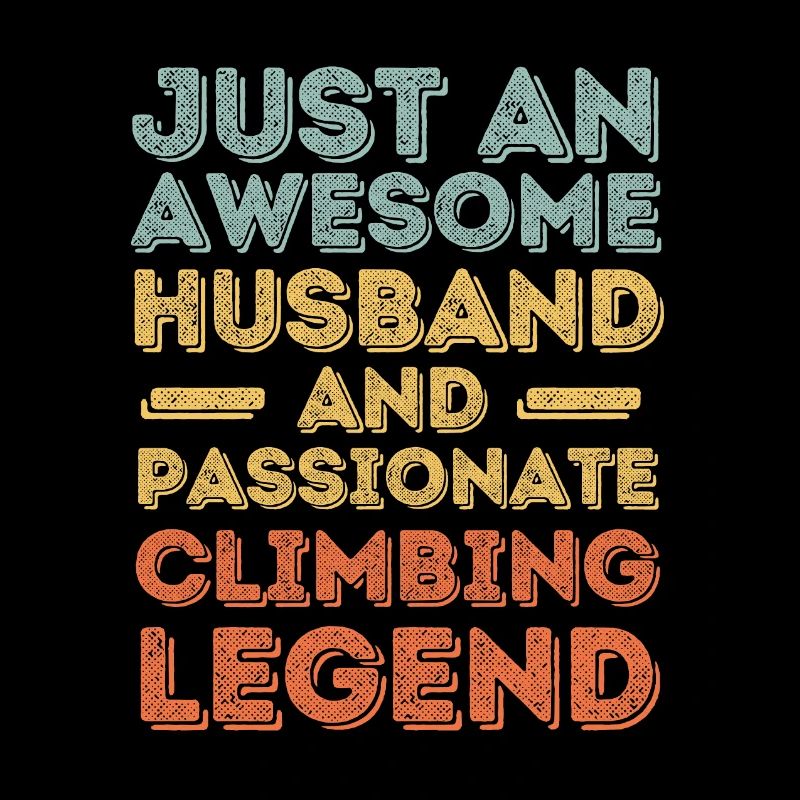 Ehemann Klettern retro