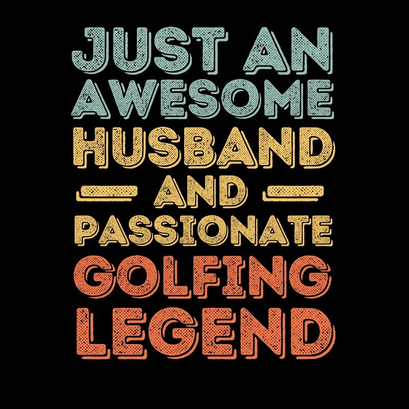 Ehemann Golfen retro