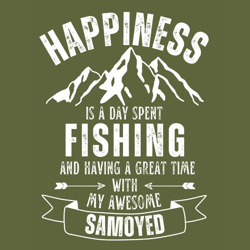 Fishing and Samoyed