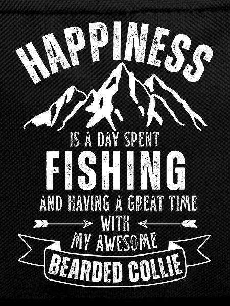 Fishing and Bearded-Collie