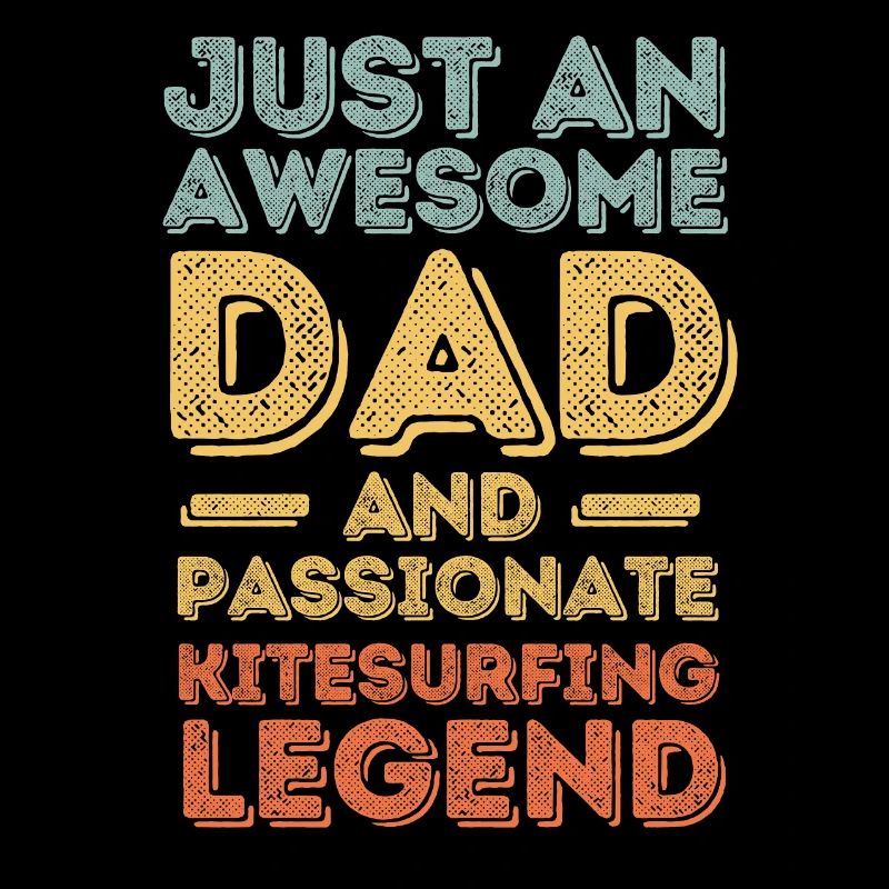 Papa kitesurf rétro
