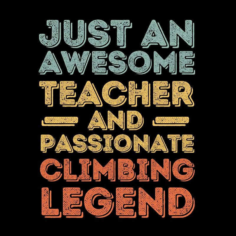 Instructor climbing retro