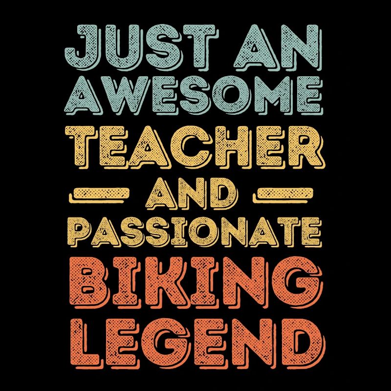 Teacher cycling retro