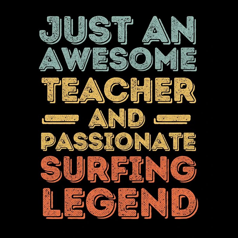 Instructor Surfing retro