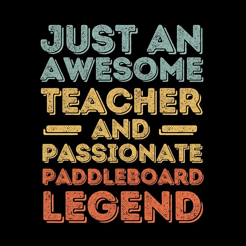 Teacher Paddleboard retro