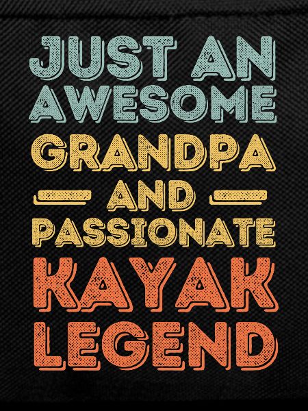 Grandpa Kayaking retro