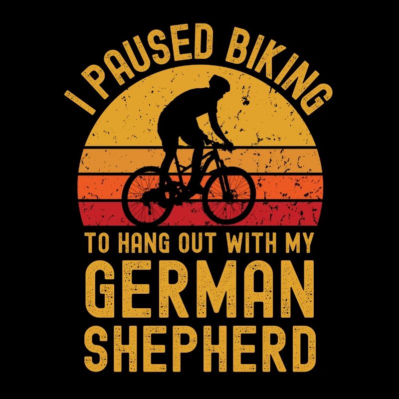 Cycling and German Shepherd