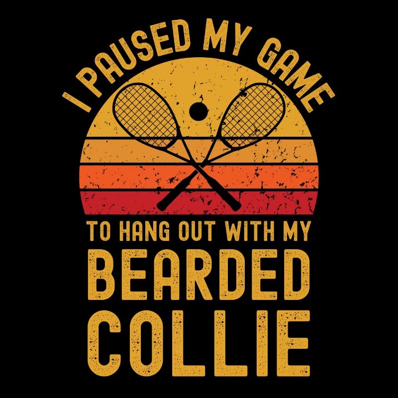 Squash und Bearded Collie