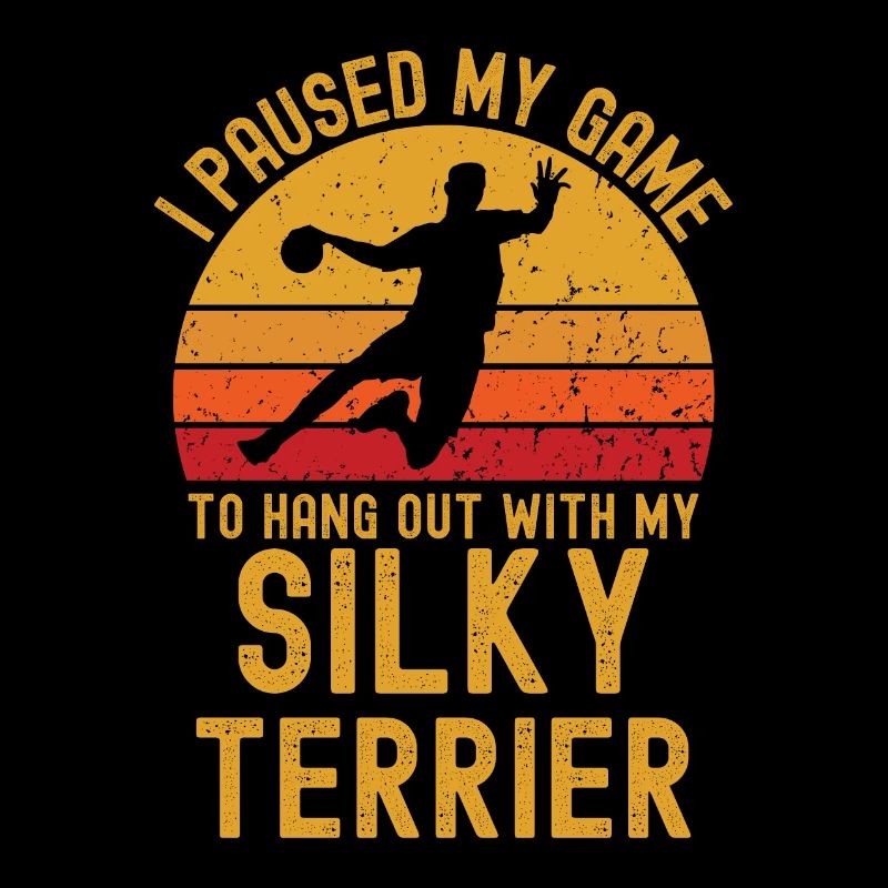Handball and Silky-Terrier