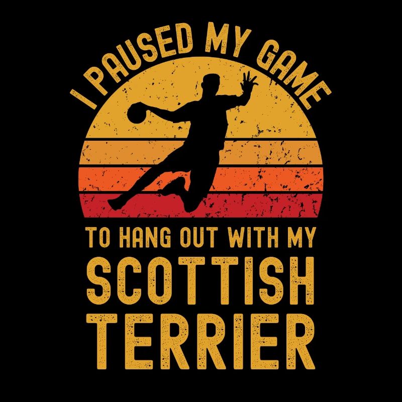 Handball and Scottish-Terrier