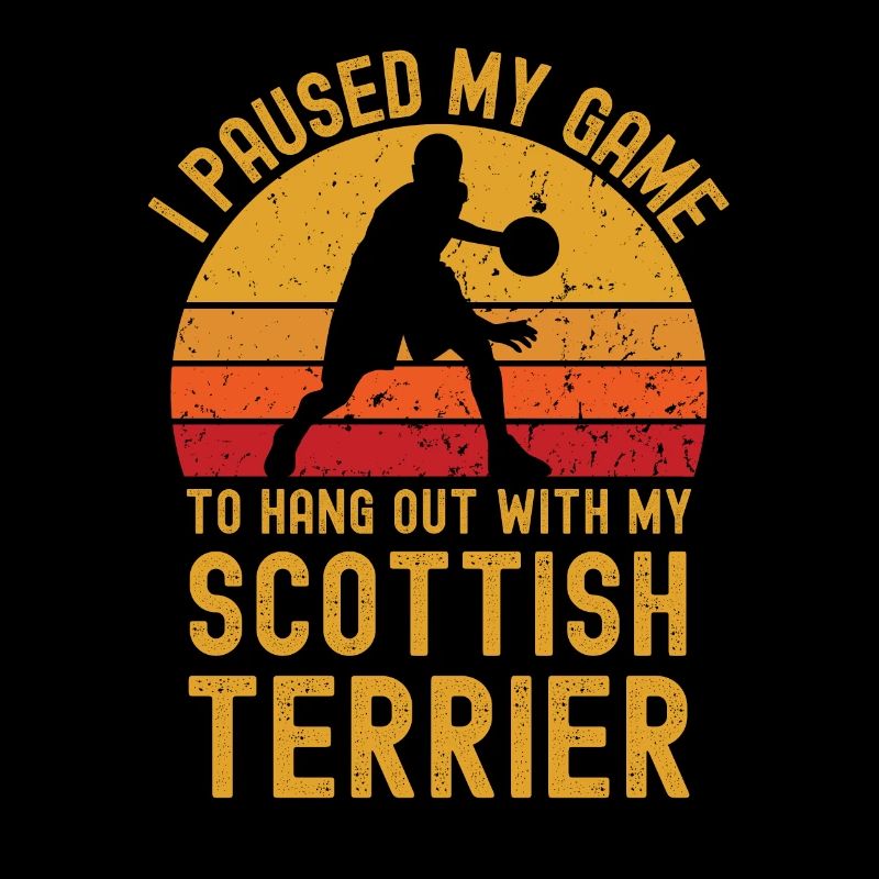 Basketball and Scottish Terriers