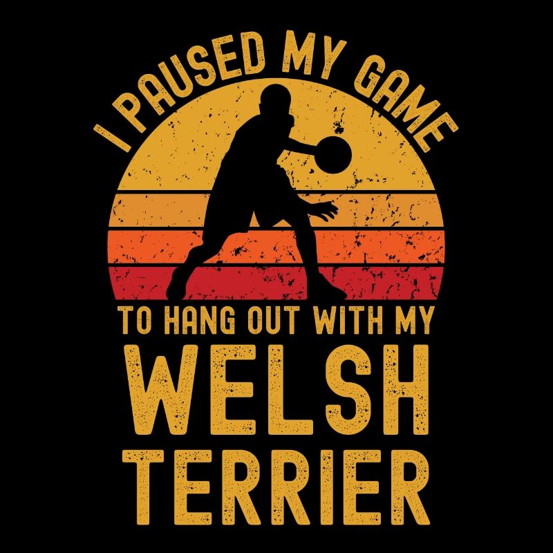 Basketball and Welsh Terrier