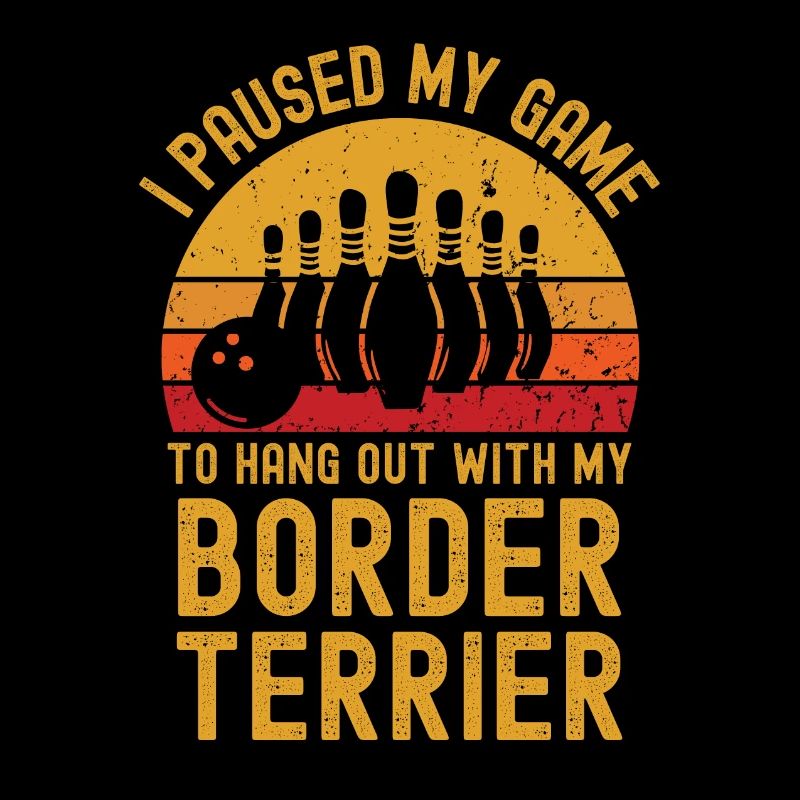 Bowling und Border-Terrier