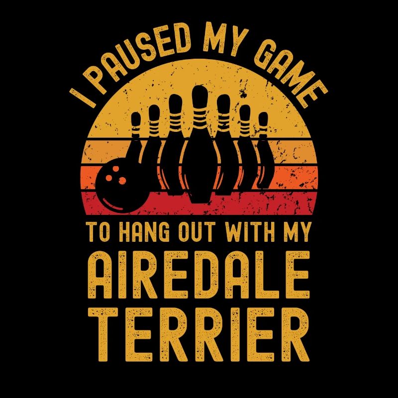 Bowling et Airedale Terriers