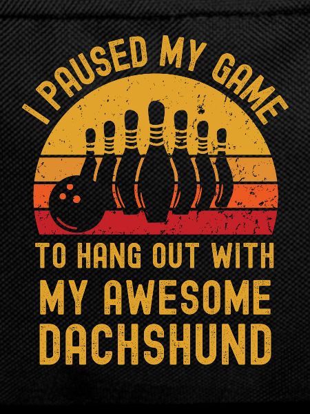 Bowling and dachshund