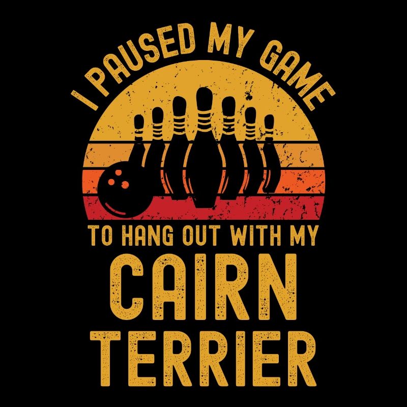 Bowling und Cairn-Terrier