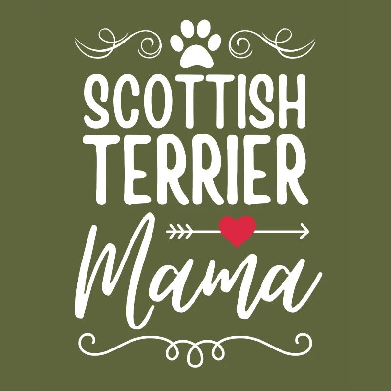 Maman terrier écossaise