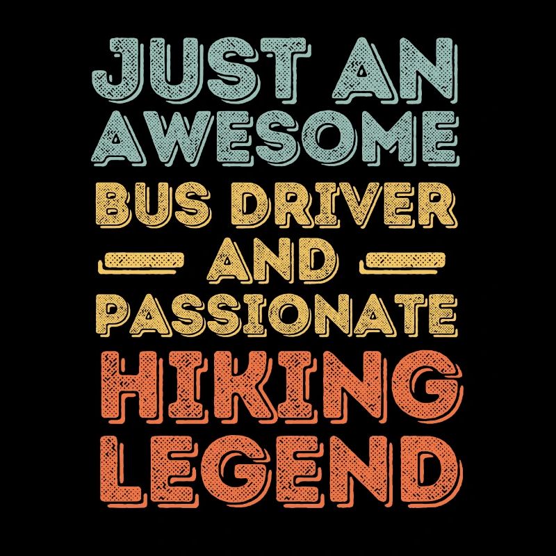Bus drivers hiking retro