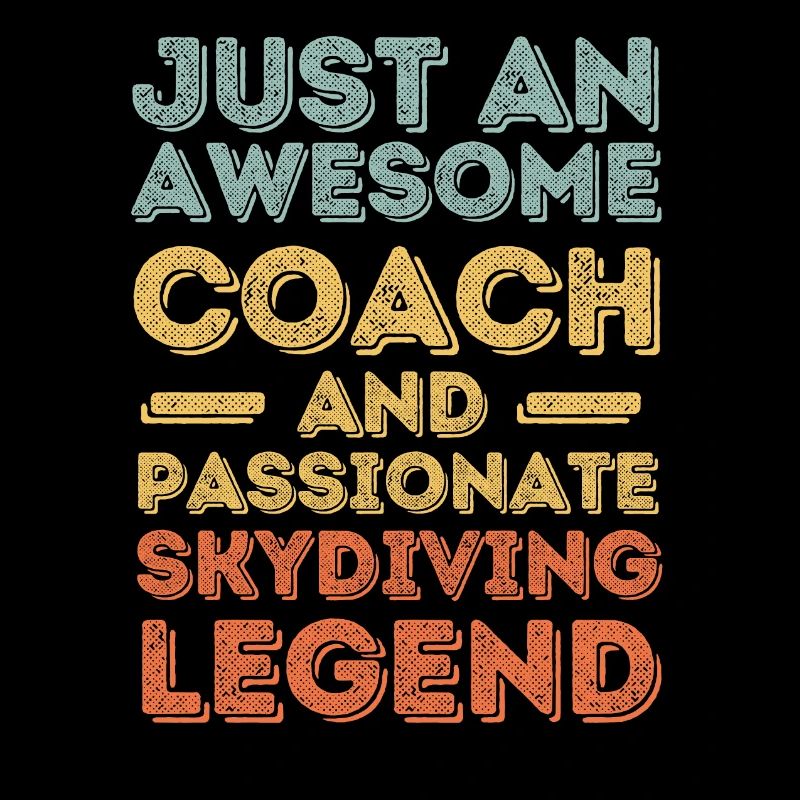 Coach skydiving retro