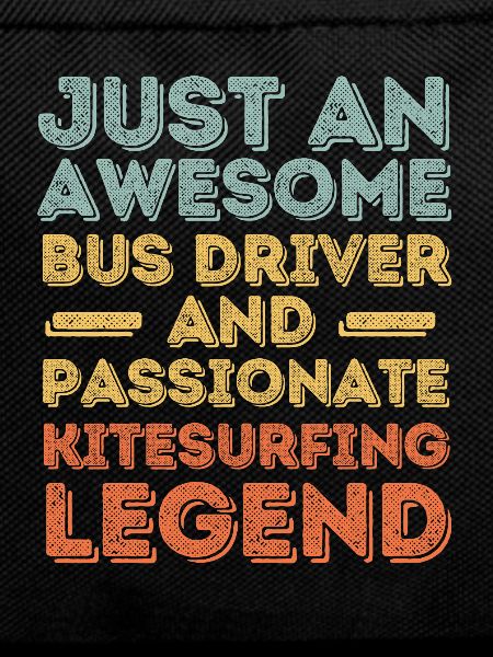 Bus driver kitesurfing retro