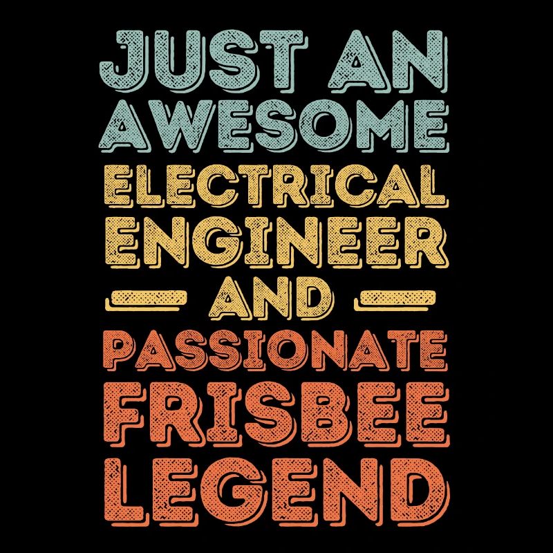 Electrical engineer Frisbee retro