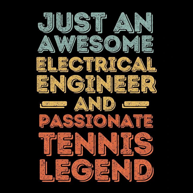 Electrical Engineer Tennis retro