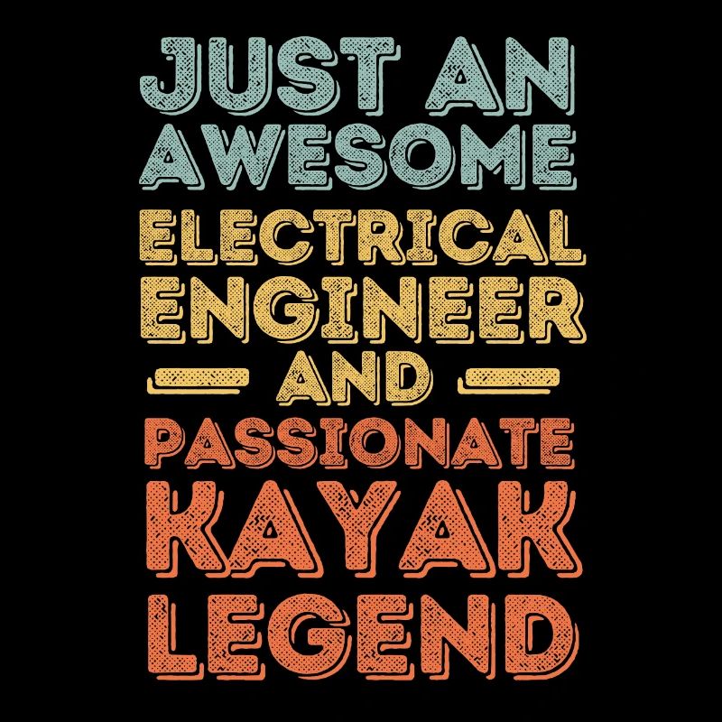 Electrical engineer kayak retro