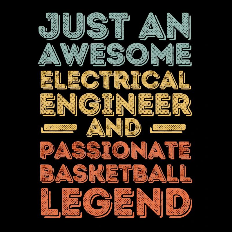 Electrical Engineer Basketball retro